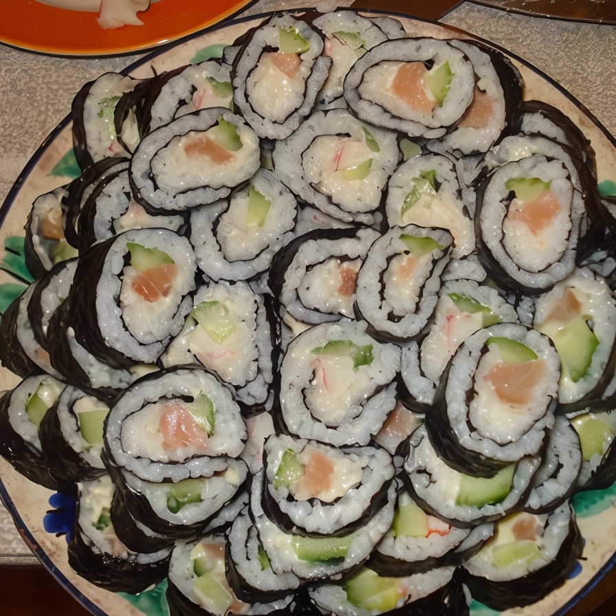 Роллы с красной рыбой