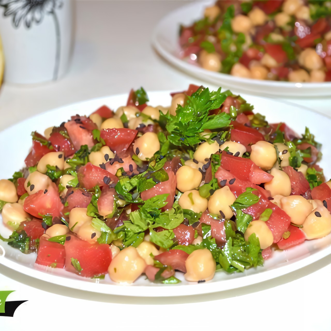 Салат с нутом и сладким перцем «Турецкий»