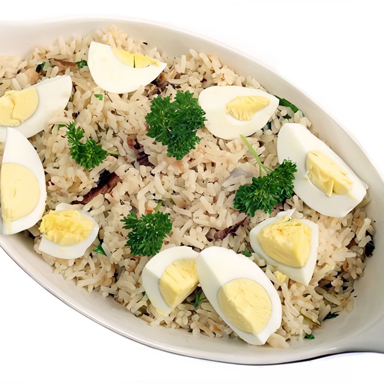 Салат с сельдью и яйцом