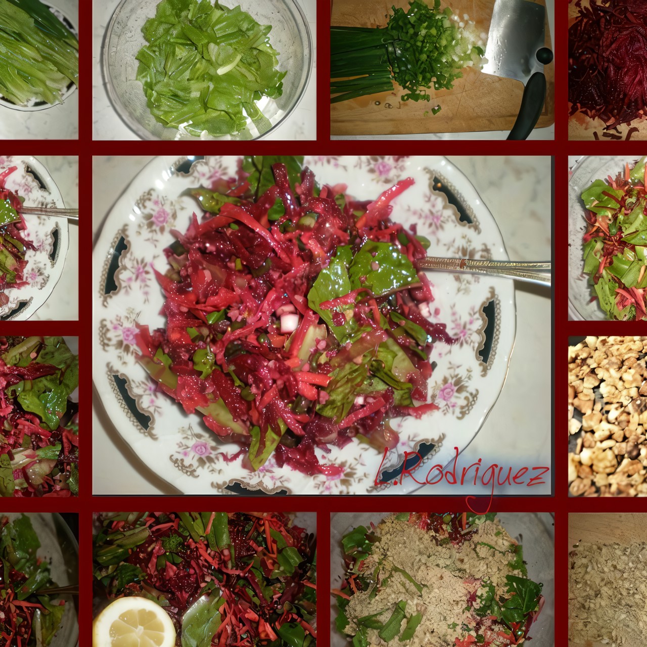 Салат со свеклой и грецкими орехами