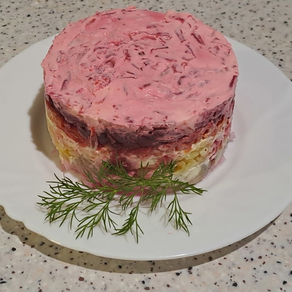 Селедка под шубой слоями