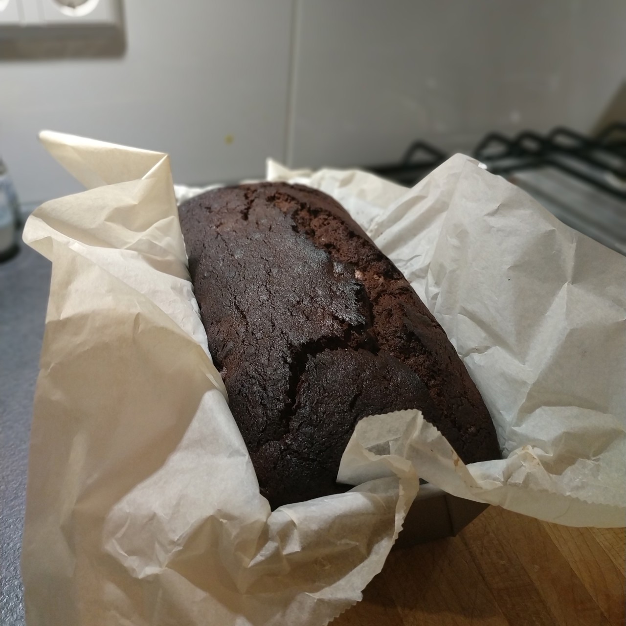 Шоколадный кекс с бананом
