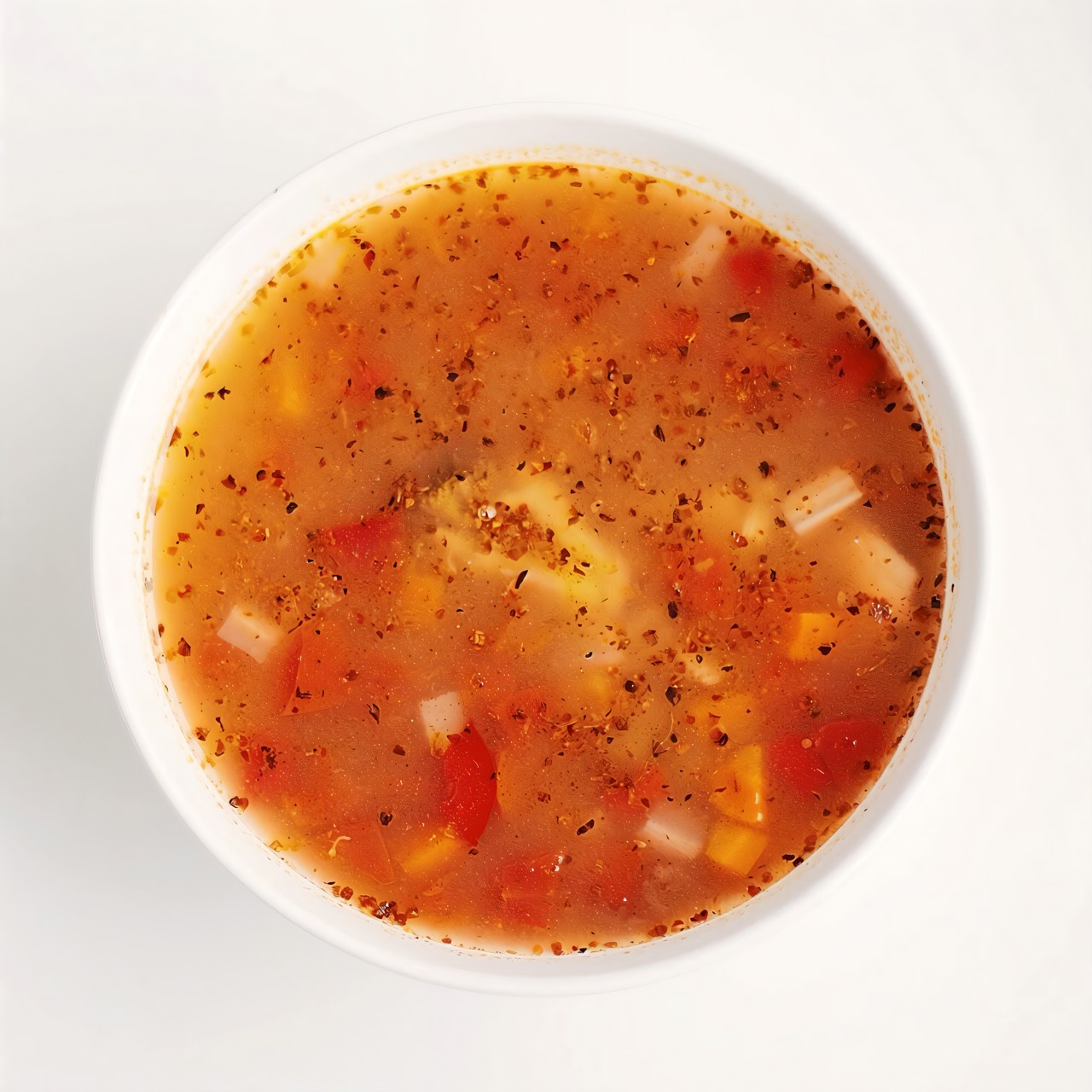 Суп минестроне с овощами, фасолью и макаронами-бантиками