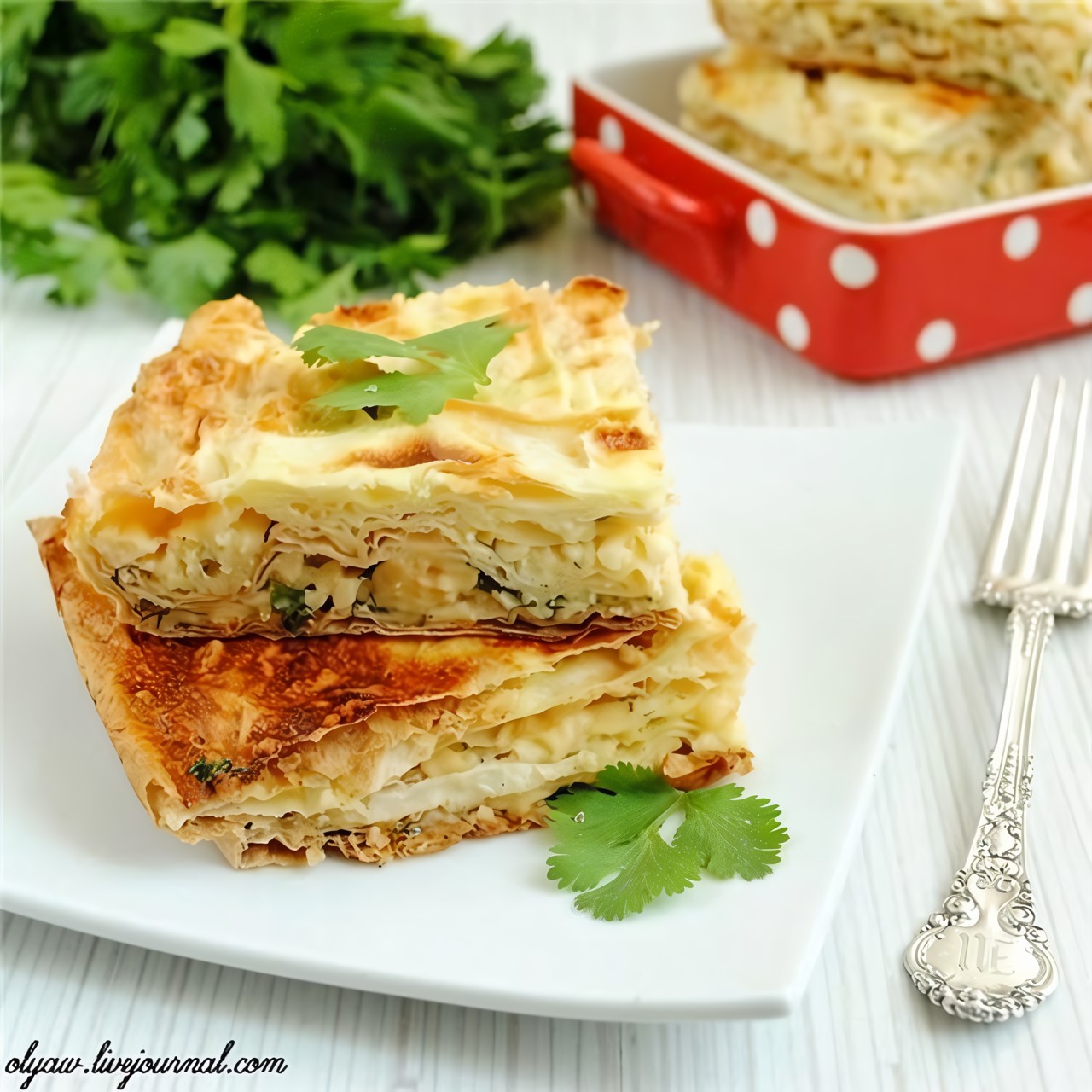 Сырный пирог в лаваше