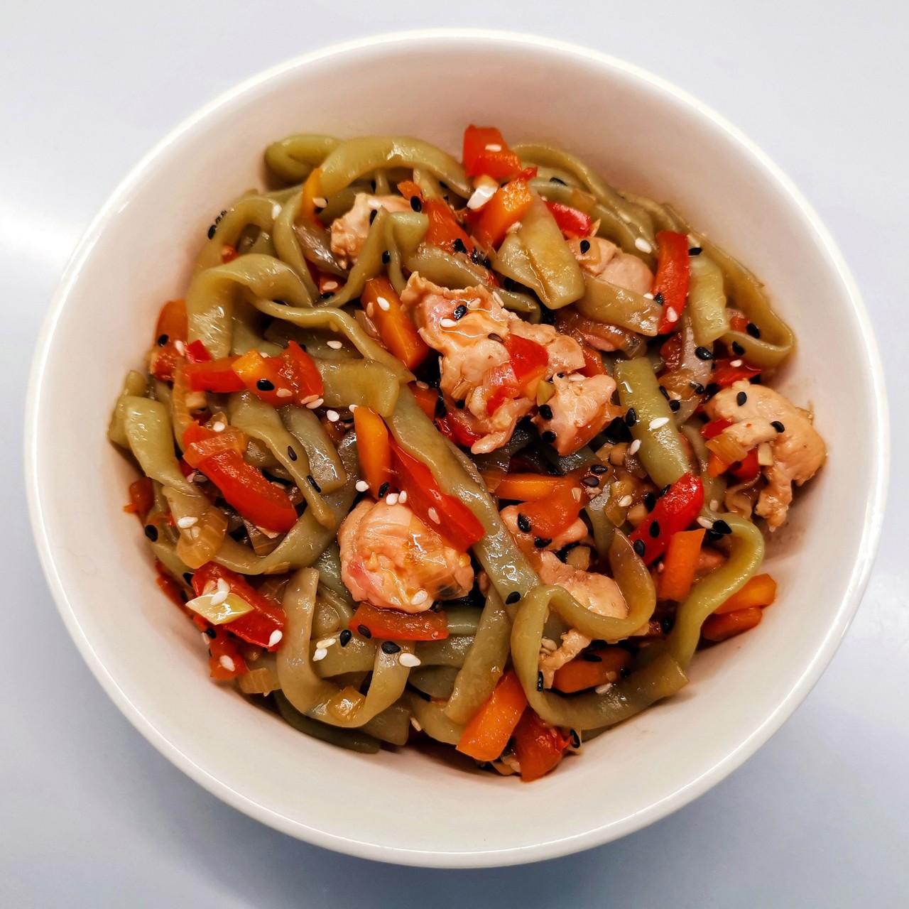 Вок с курицей