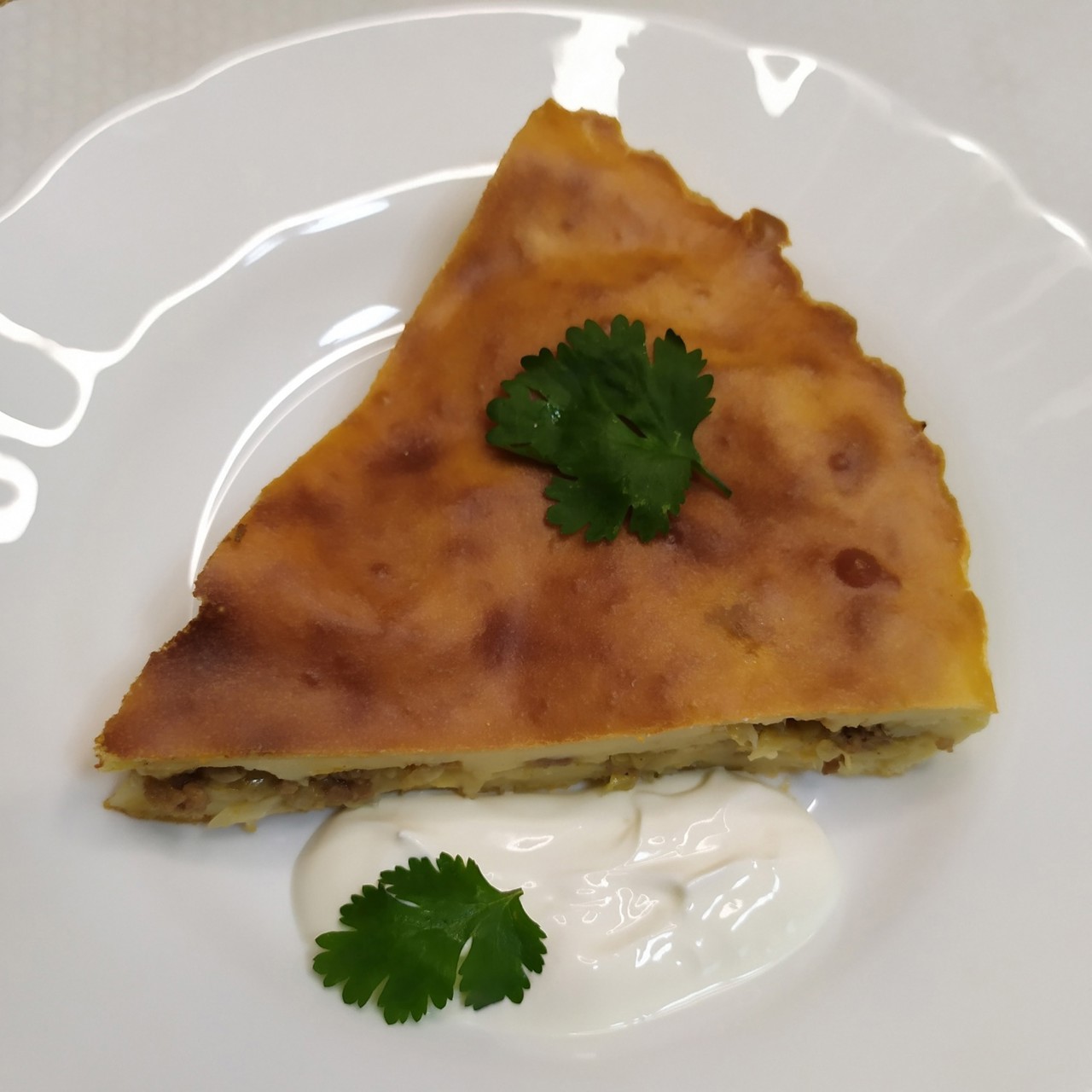 Заливной пирог с капустой и фаршем