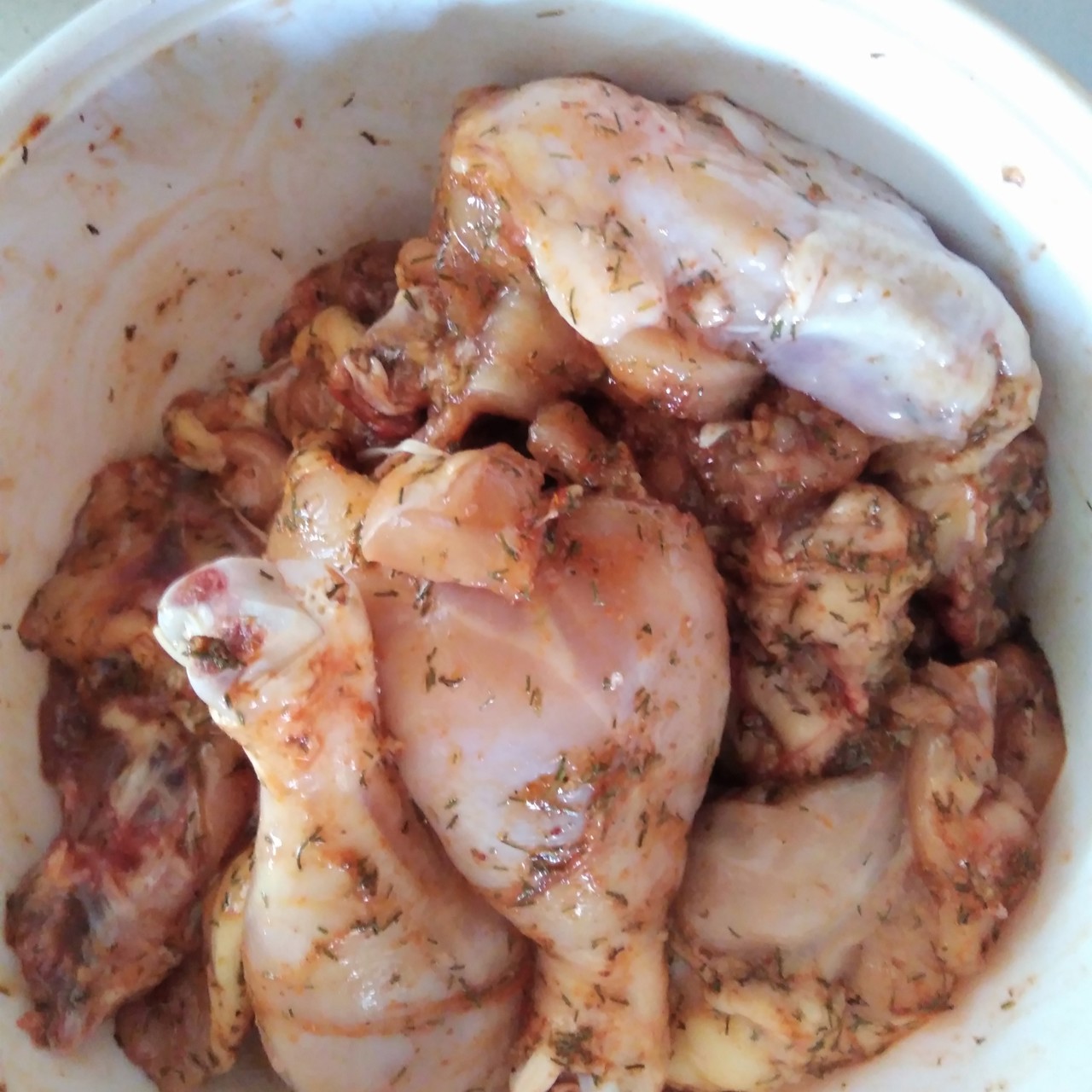 Запеченная курица с паприкой