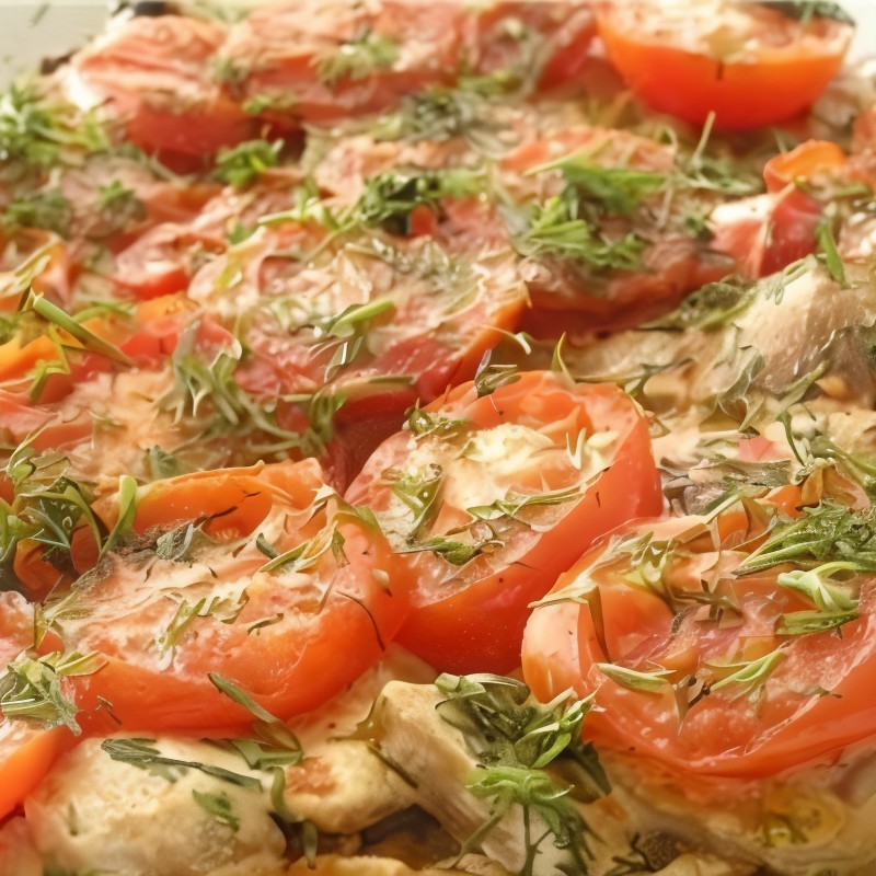 Запеченные кабачки с помидорами и сыром