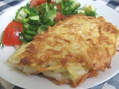 Белая рыба в картофельной корочке