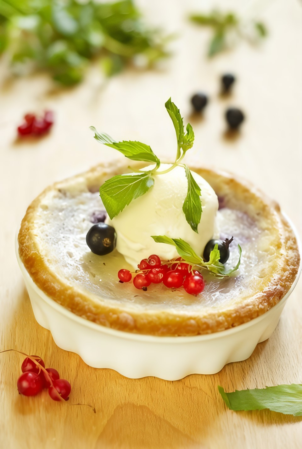 Блины со свежими ягодами по-датски (Dutch Baby)