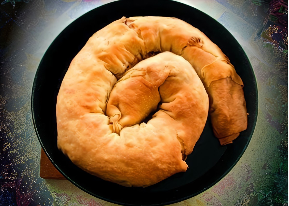 Бурма (рулет с тыквой и грецкими орехами)