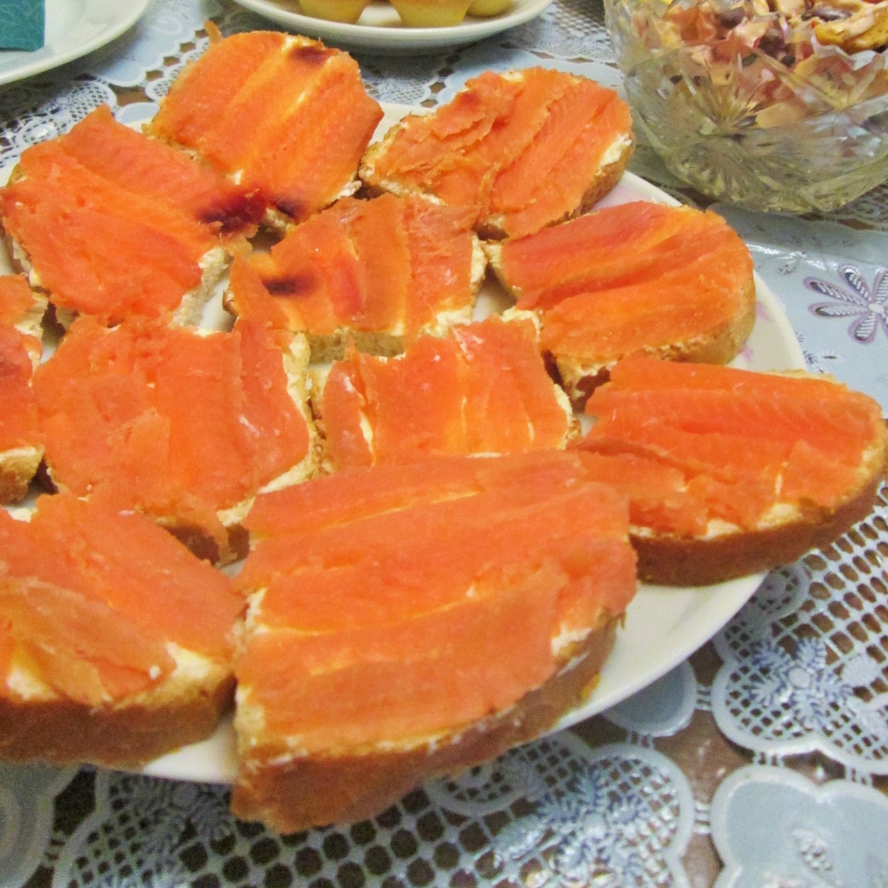 Бутерброды с семгой