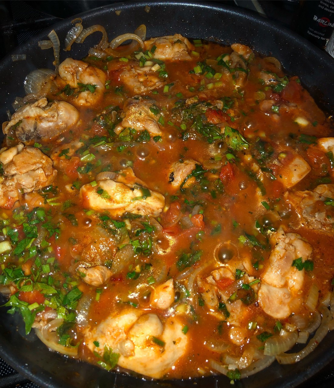 Чахохбили из бедра курицы