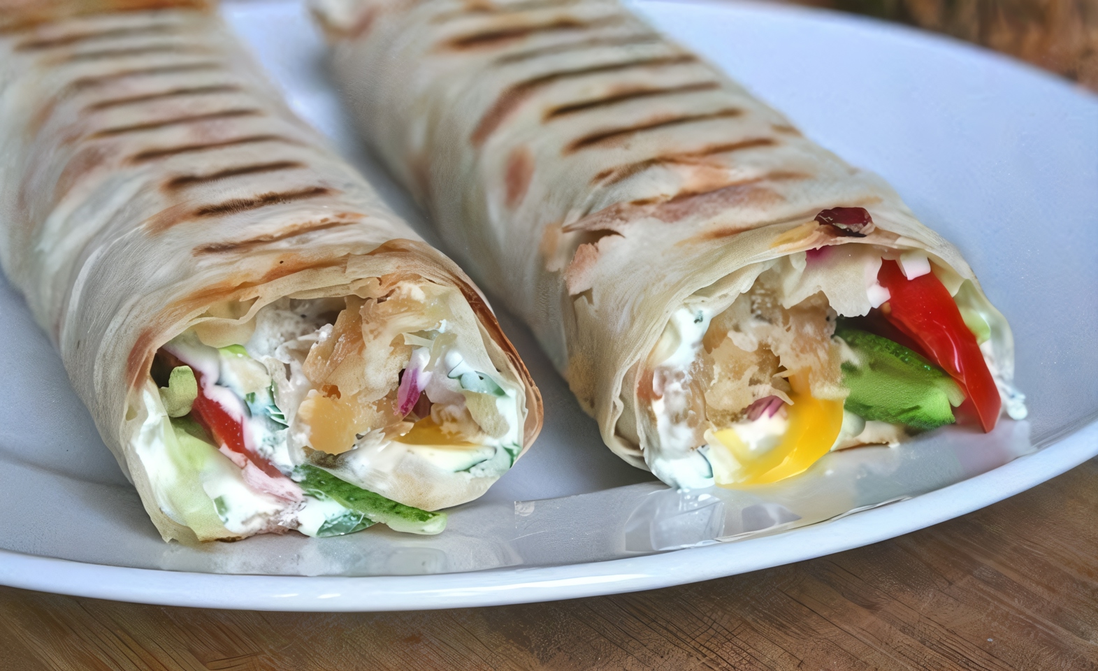 Домашняя шаурма с куриной грудкой