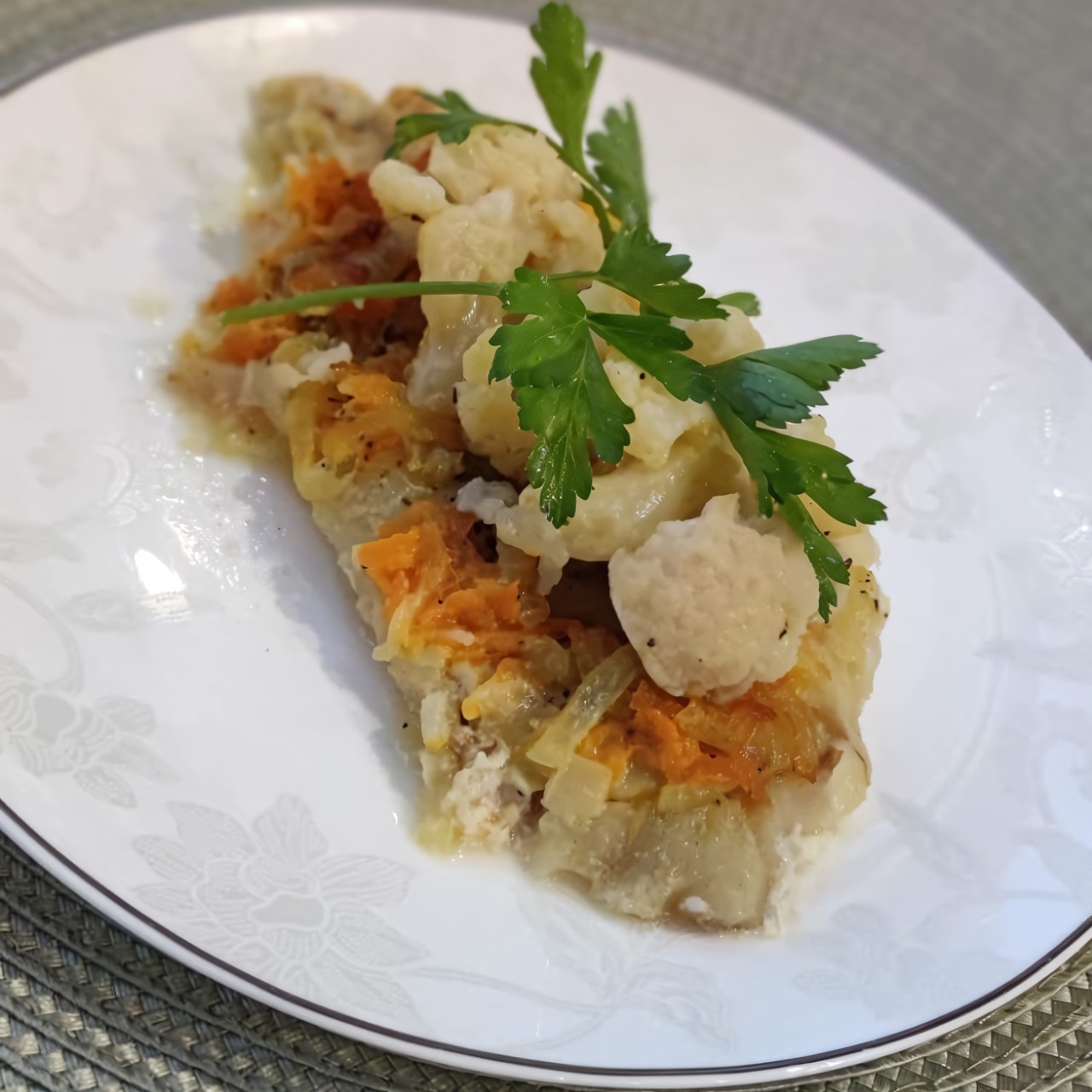 Филе трески с цветной капустой
