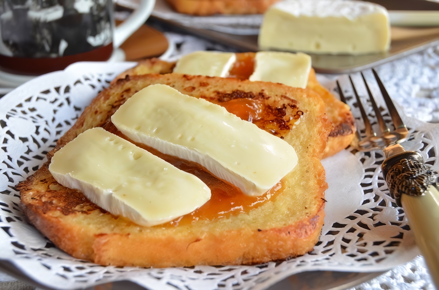 Французские тосты с камамбером