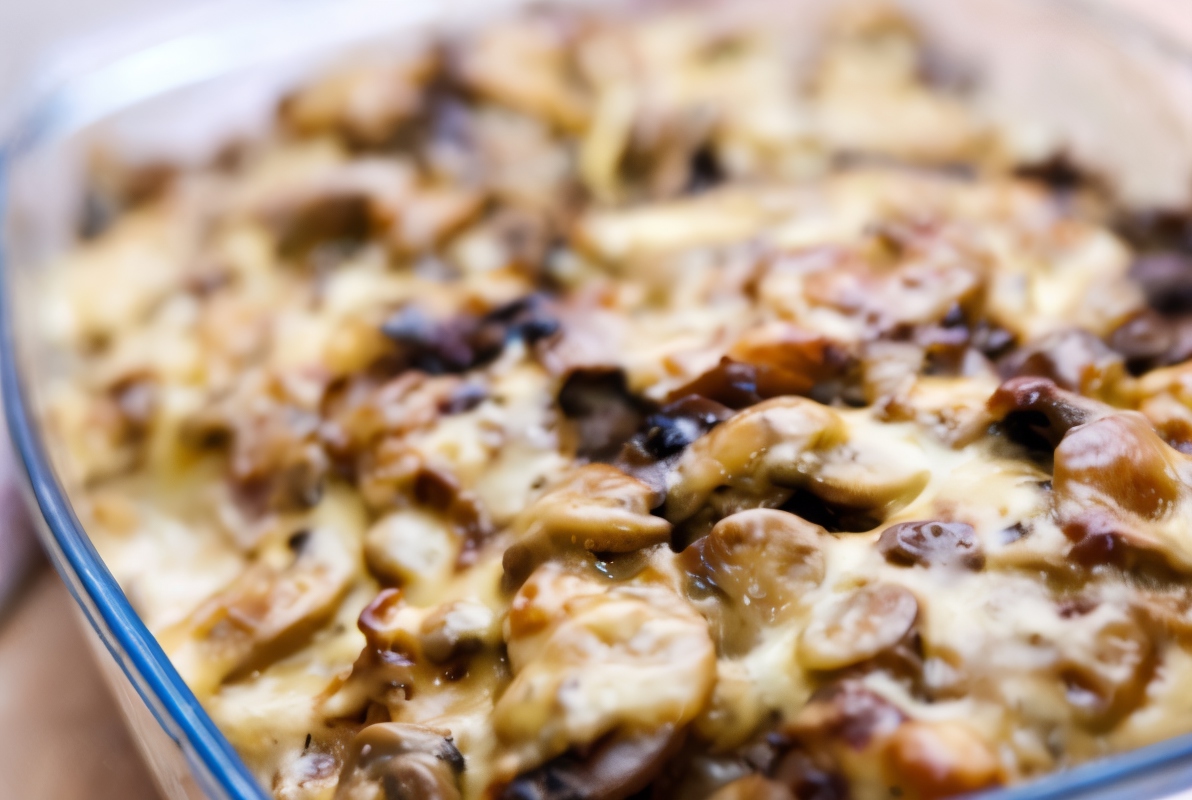 Грибы, запеченные с сыром (Mushroom Bouyiourdi)