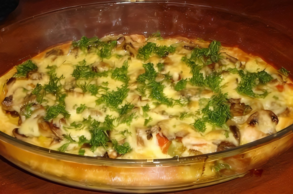 Грибная запеканка