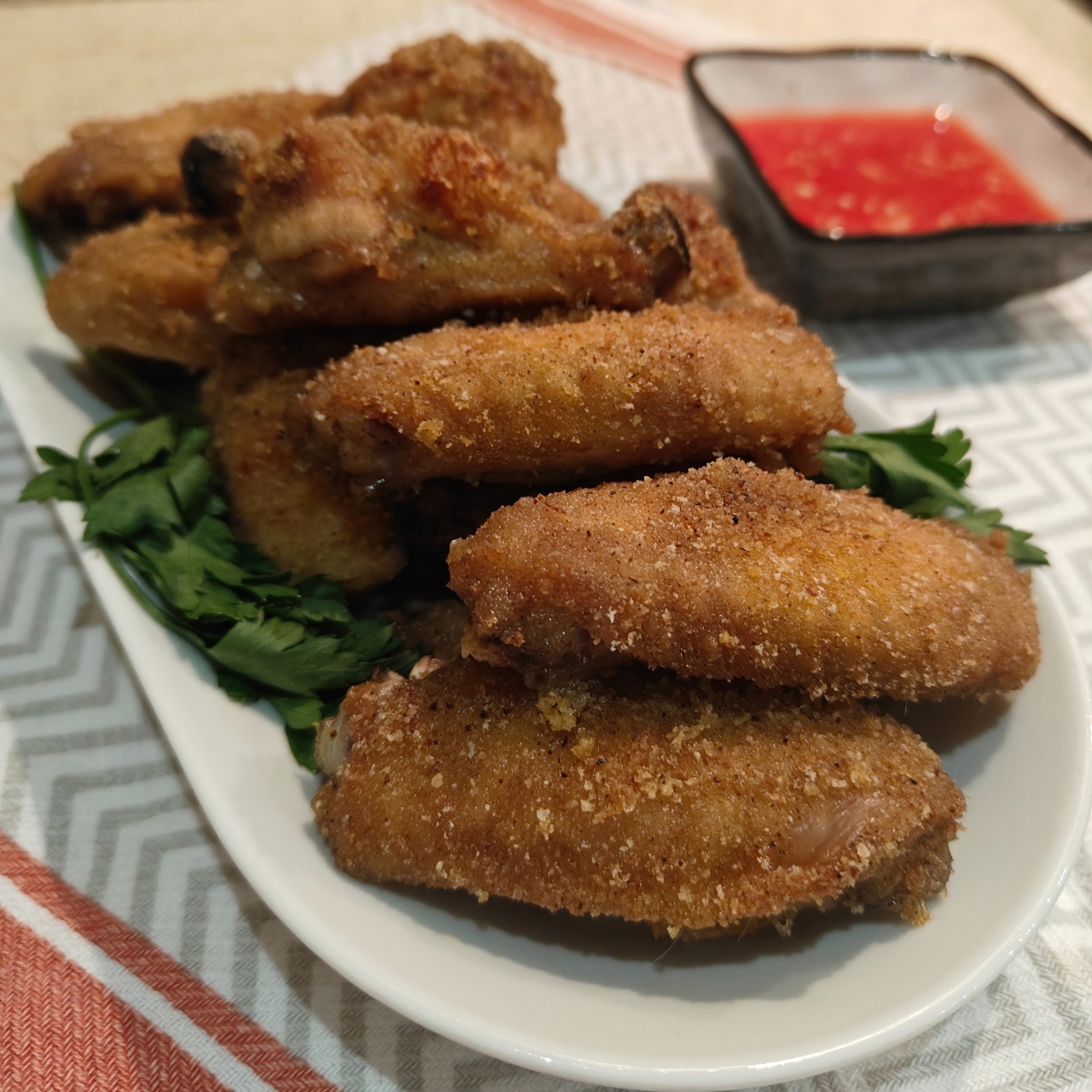 Хрустящие куриные крылышки