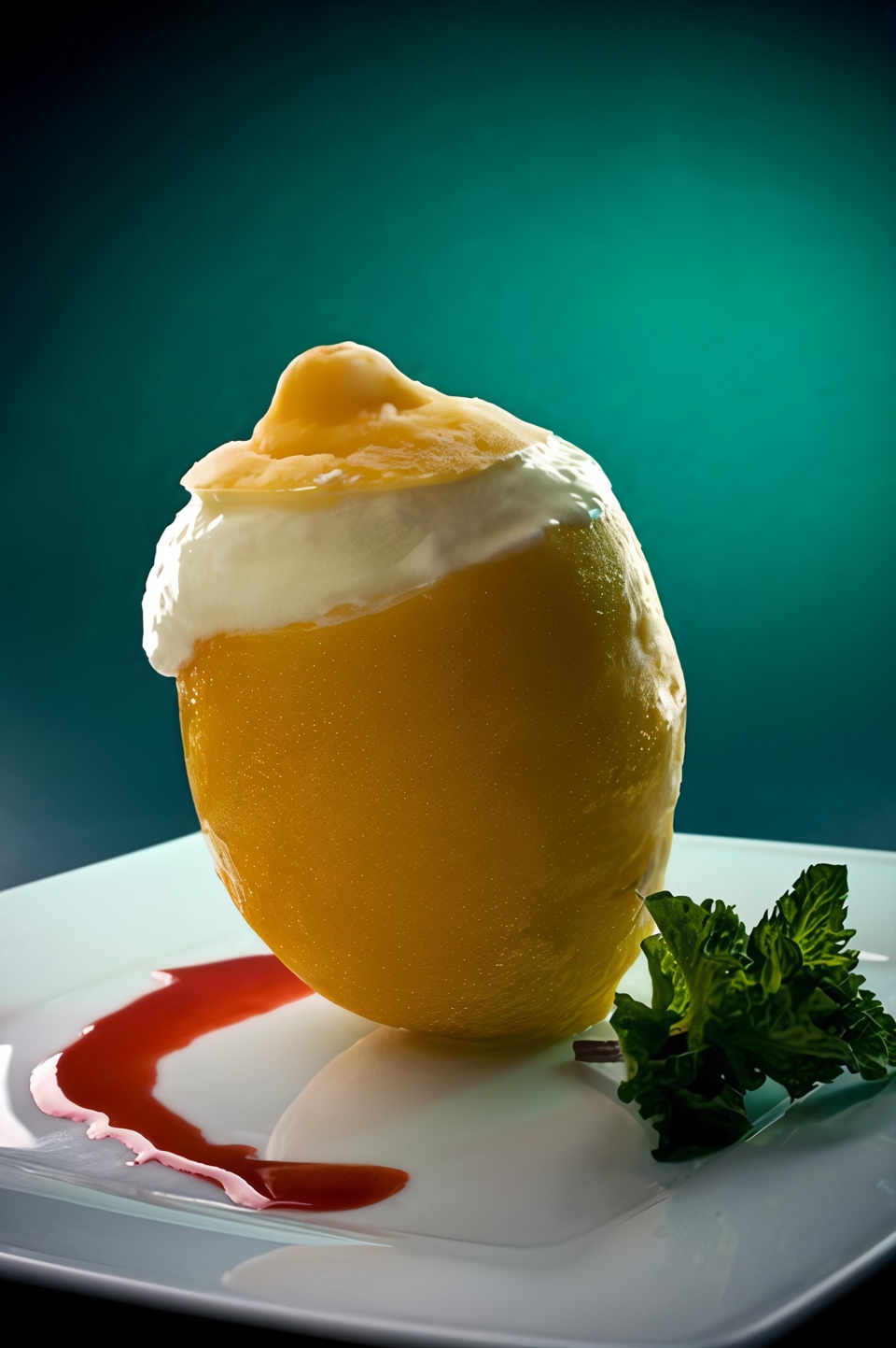 Итальянское мороженое с лимонной цедрой (Gelato)