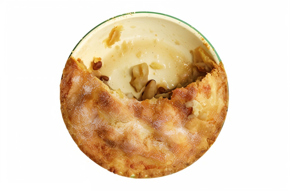 Яблочная шарлотка с корицей и изюмом