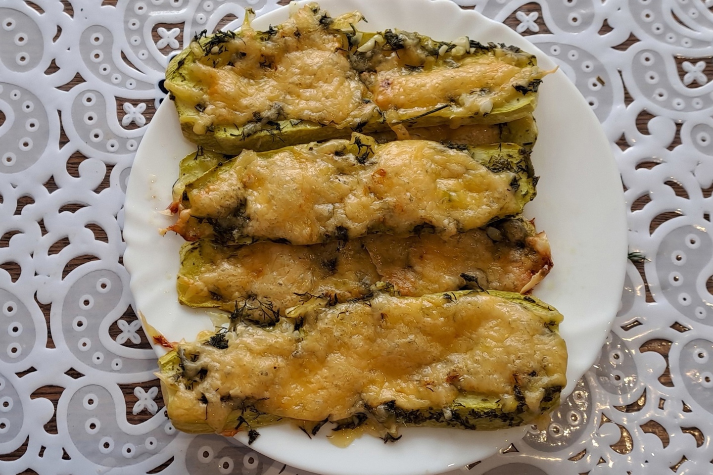 Кабачки с сыром запеченные в духовке