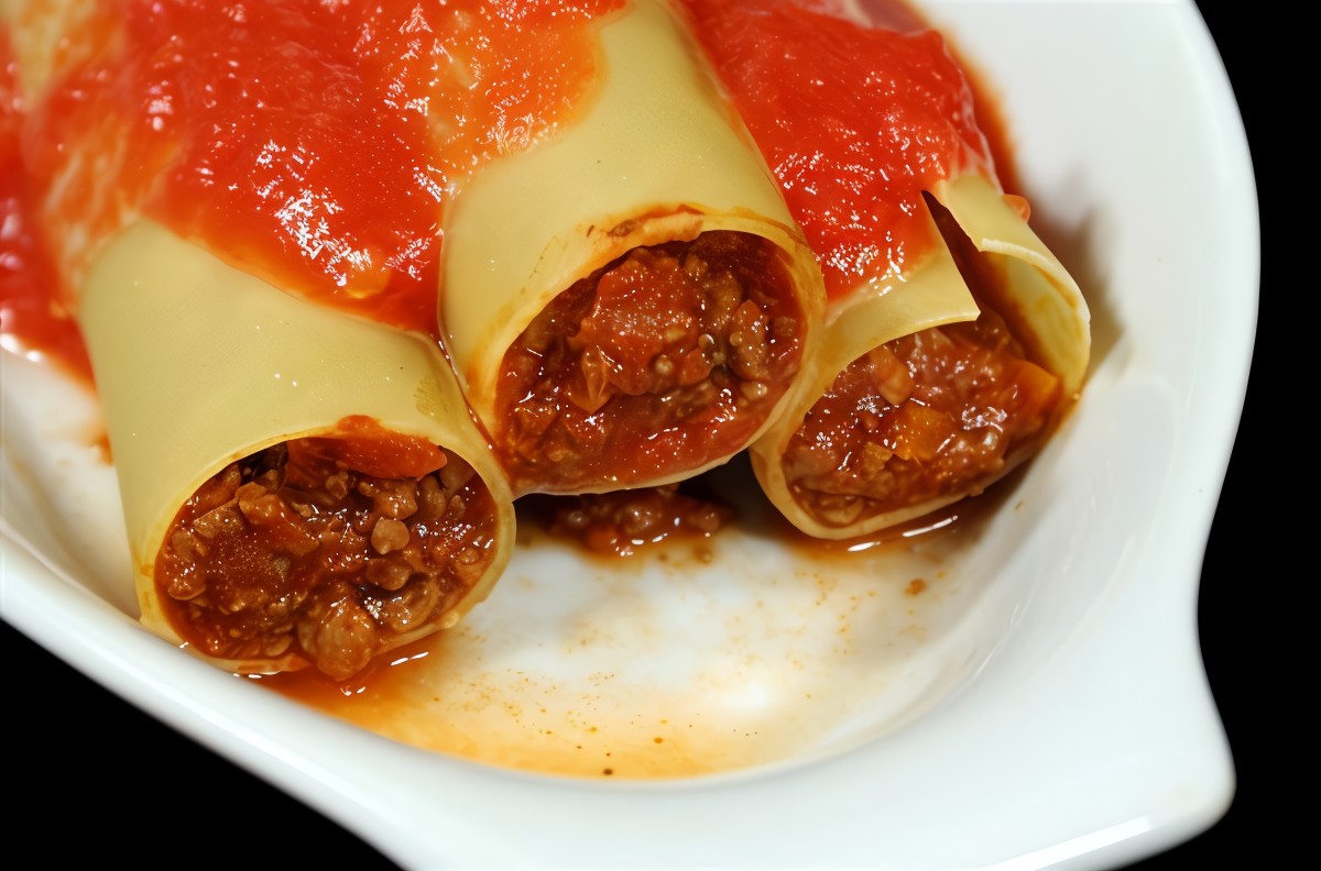 Каннеллони с мясным фаршем