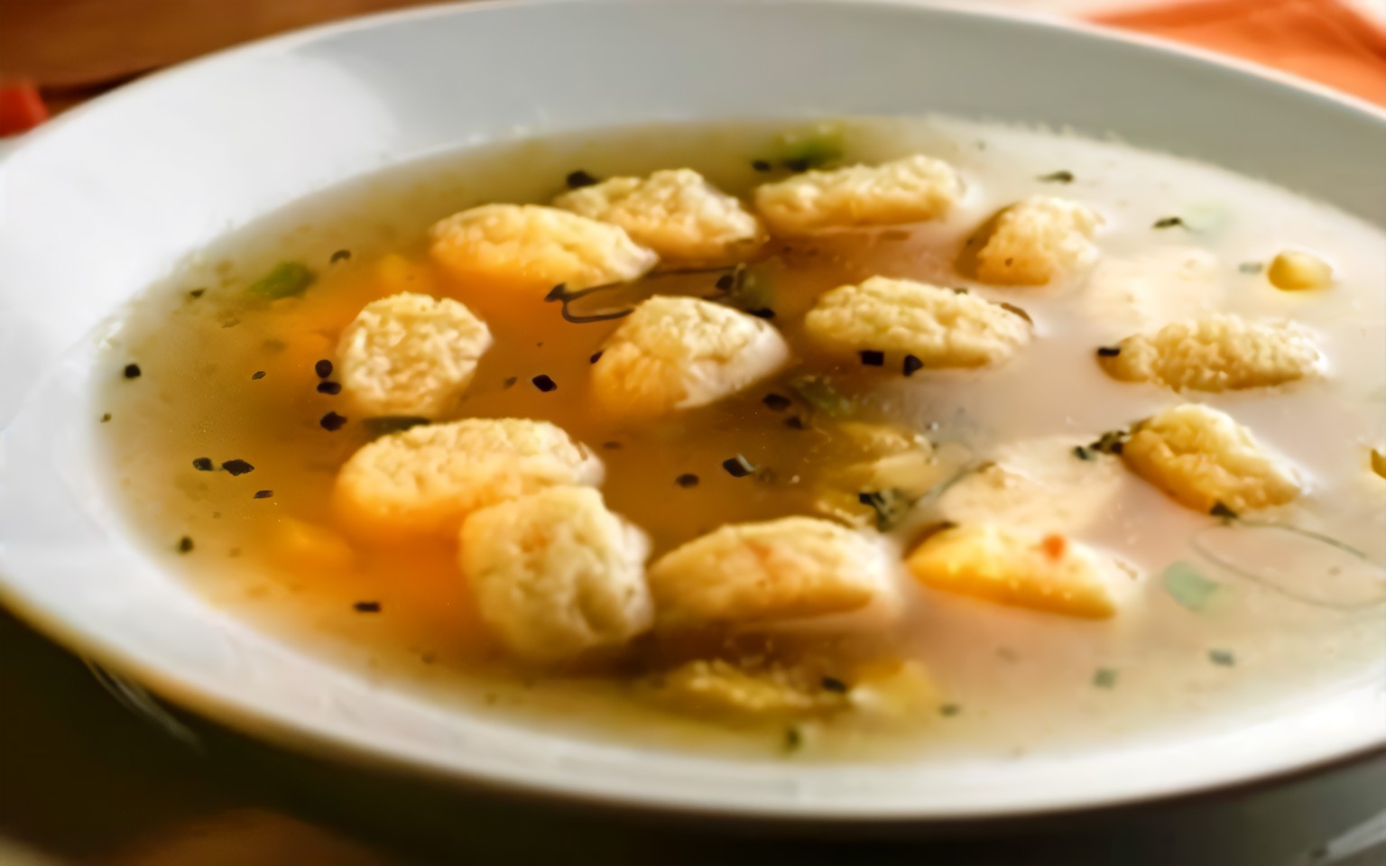 Капустный суп с галушками