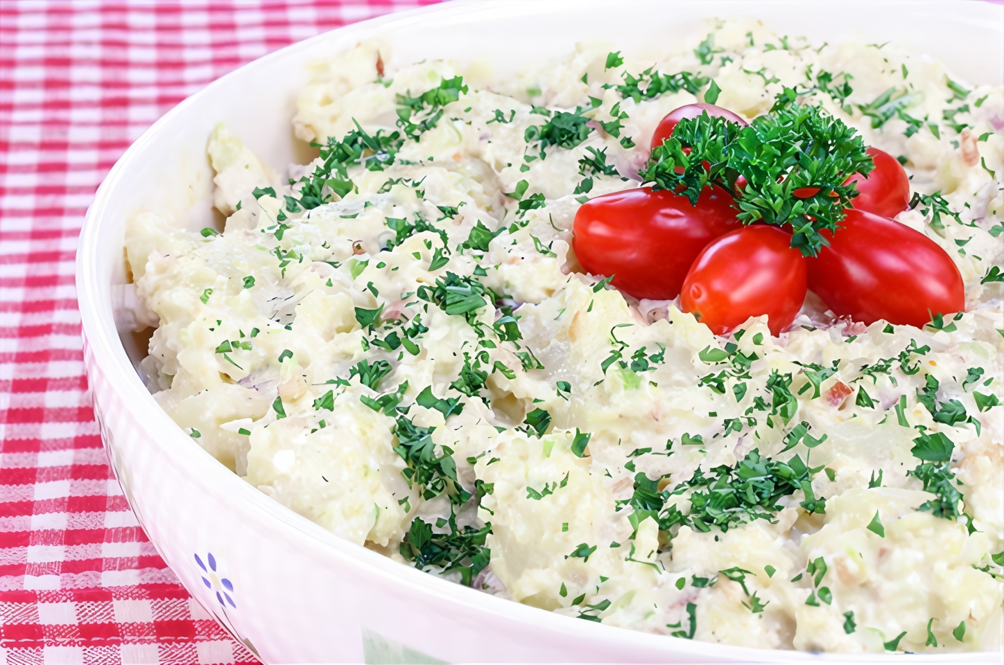 Картофельный салат с мелиссой
