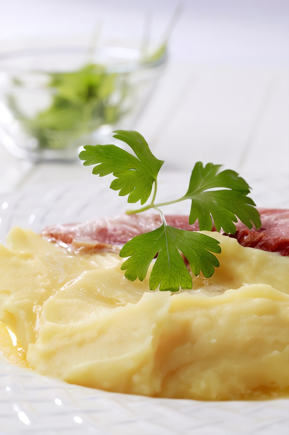 Картофельное пюре с белым чеддером и чесноком