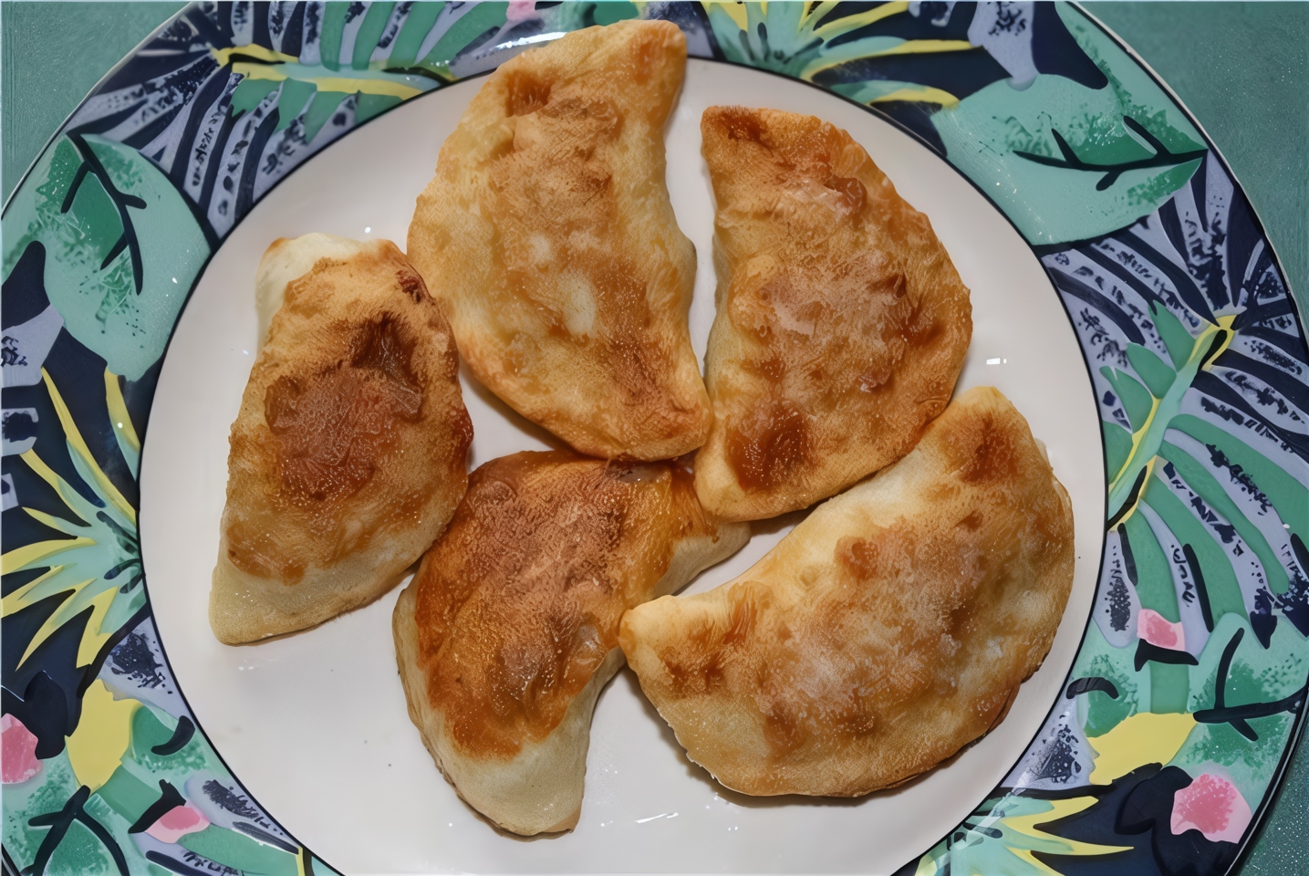 Картофельные чебуреки с курицей