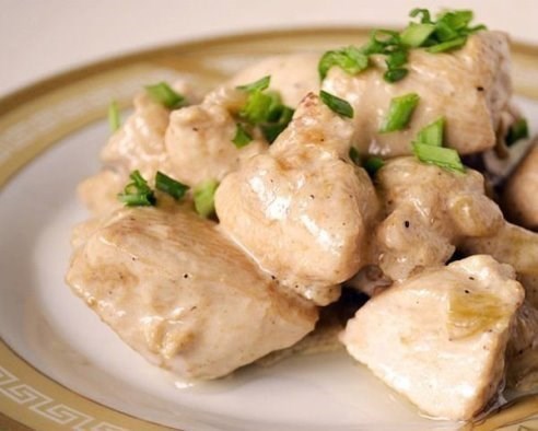 Курица со сливками в мультиварке