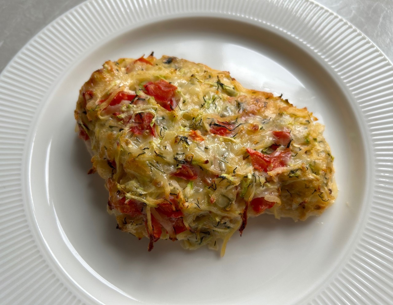 Куриная грудка под овощной шубой