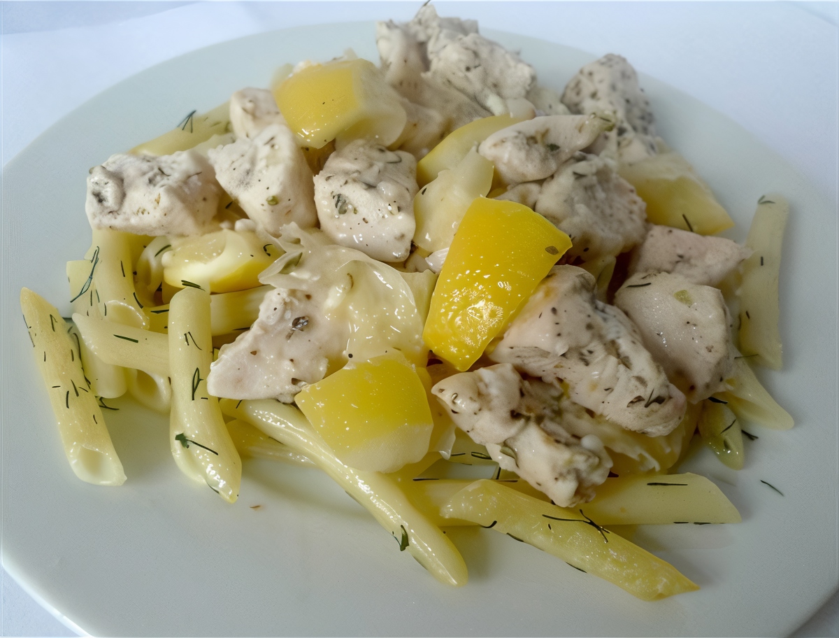 Куриное филе, запеченное с лимонами