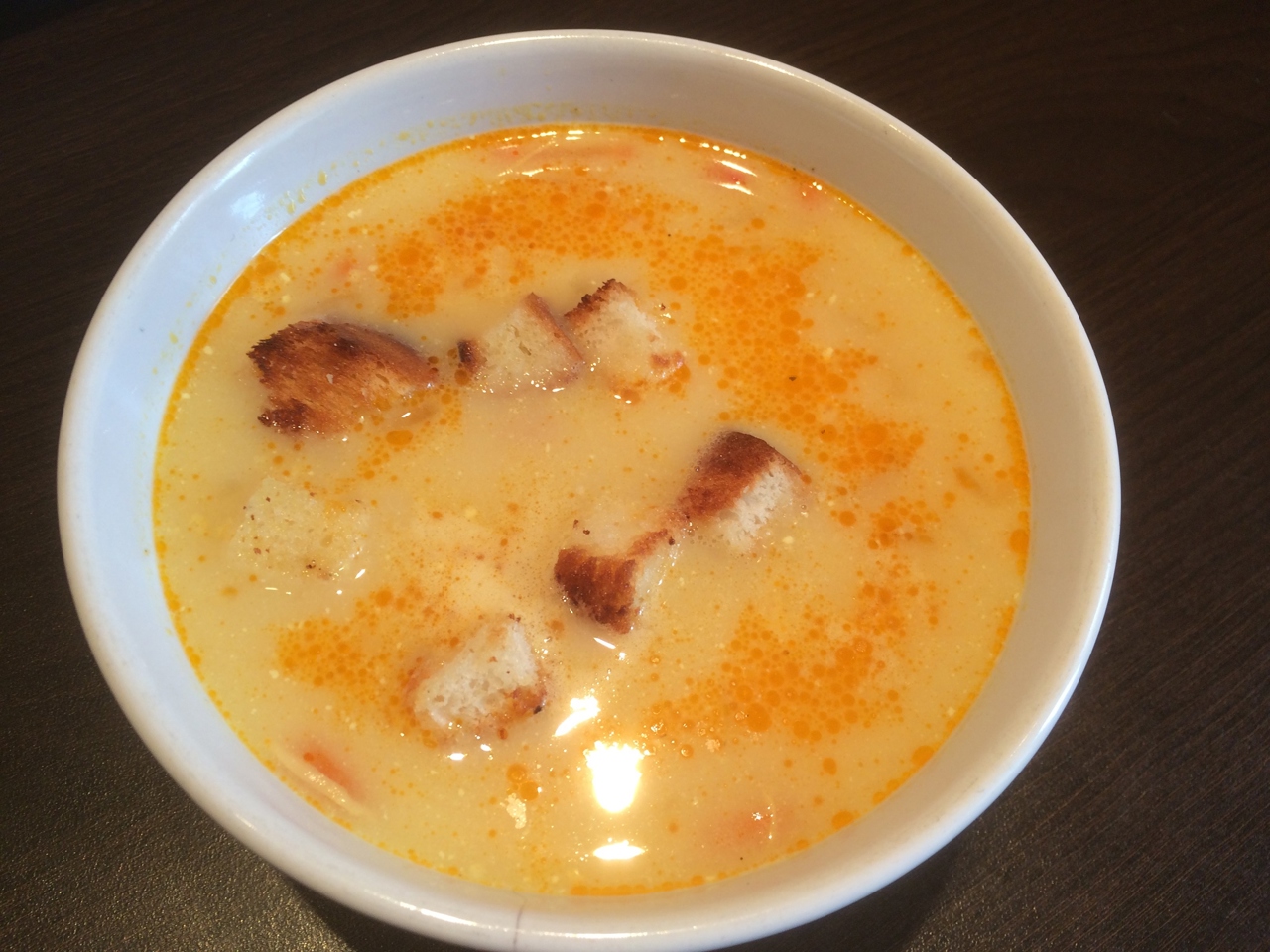 Куриный сливочный суп с кукурузой и болгарским перцем