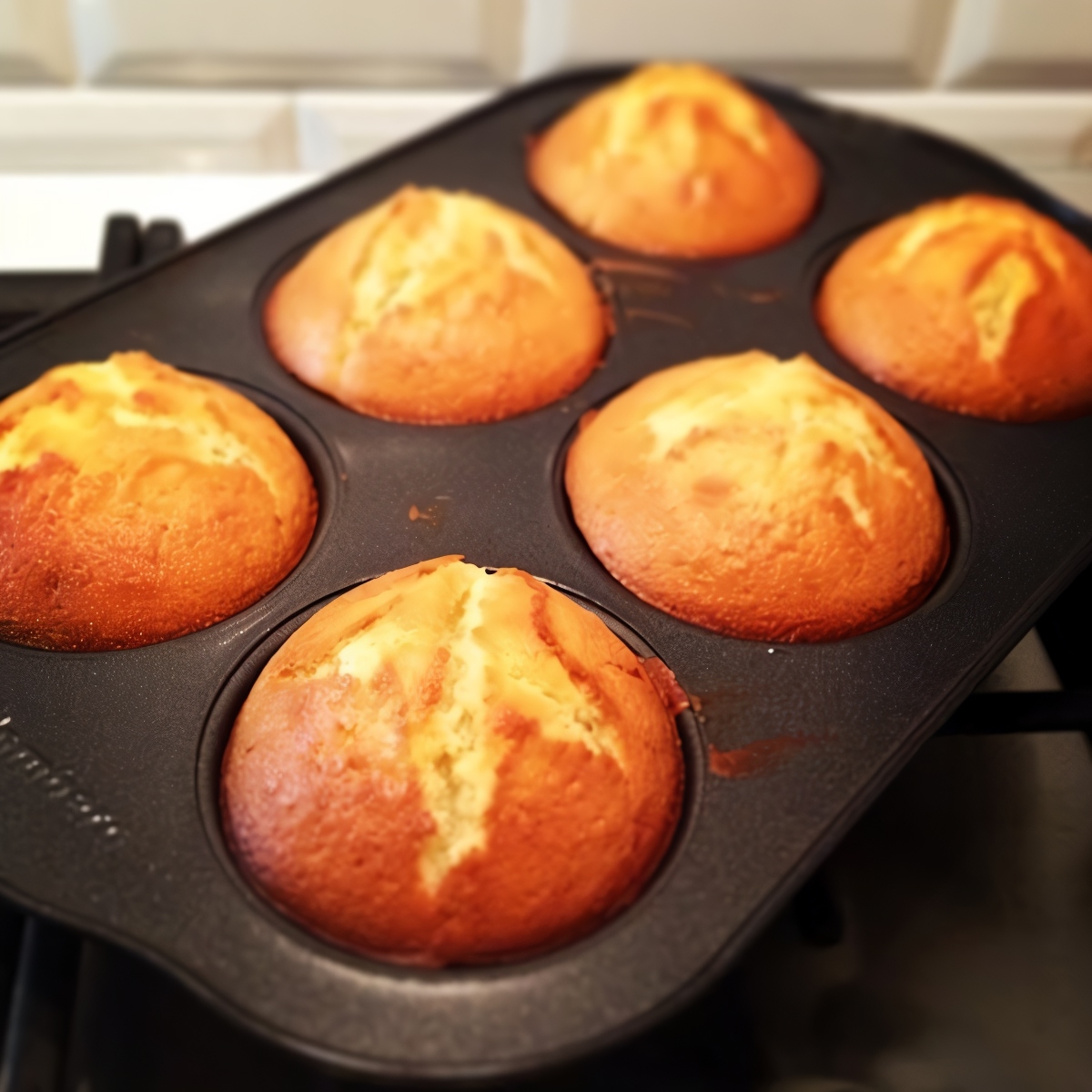 Маффины с персиками
