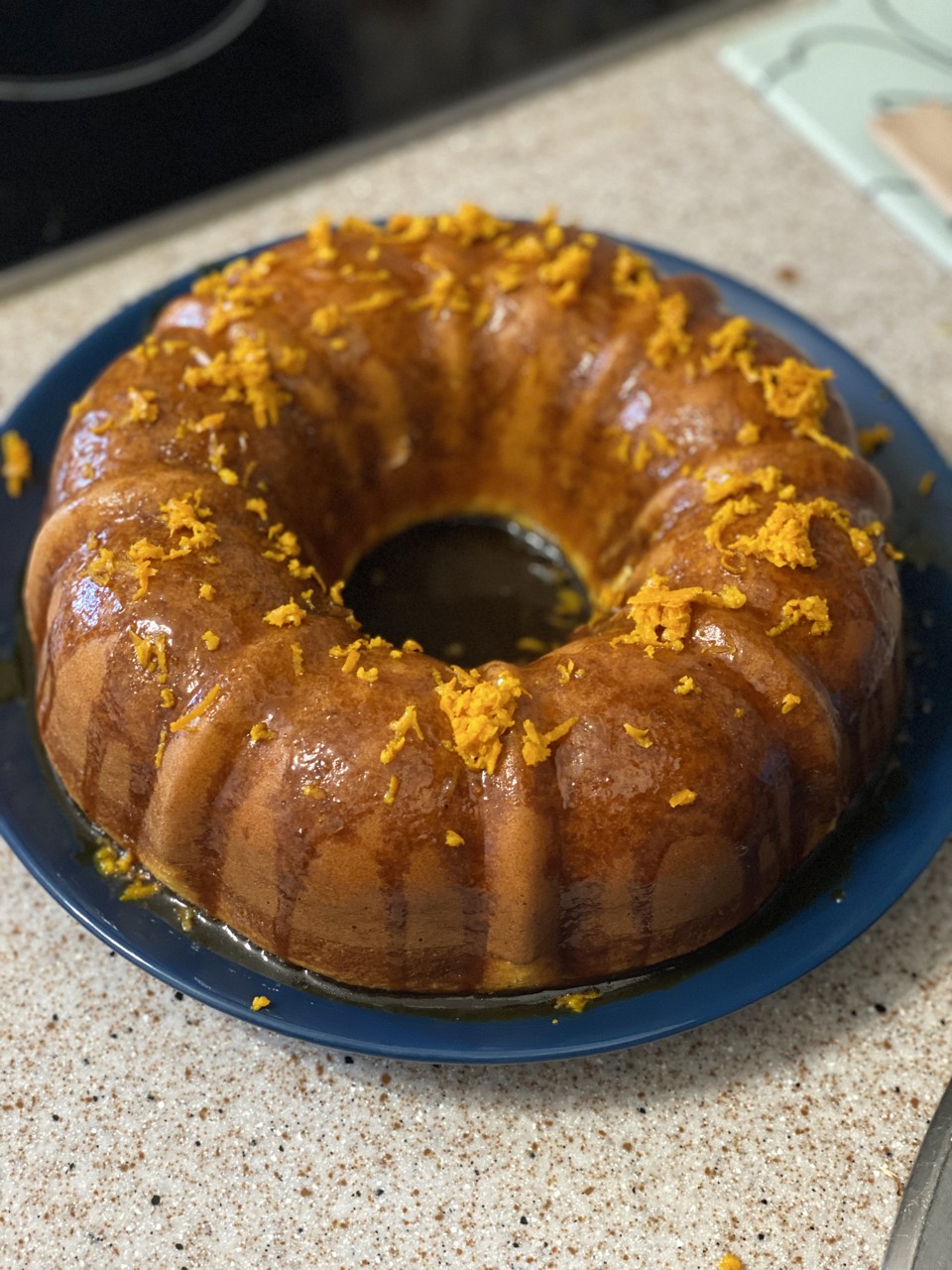 Мандариновый кекс с соусом