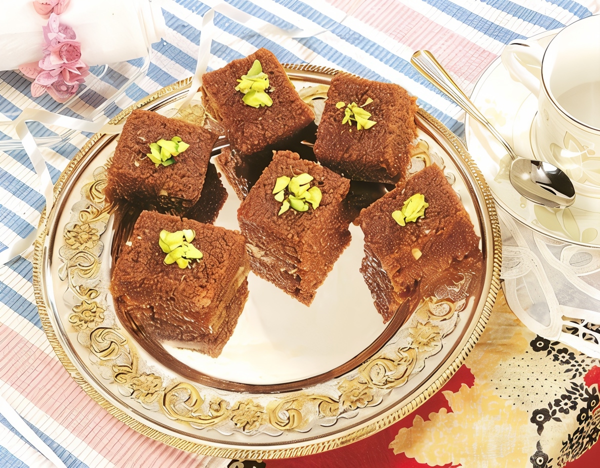 Медовая халва с орехами