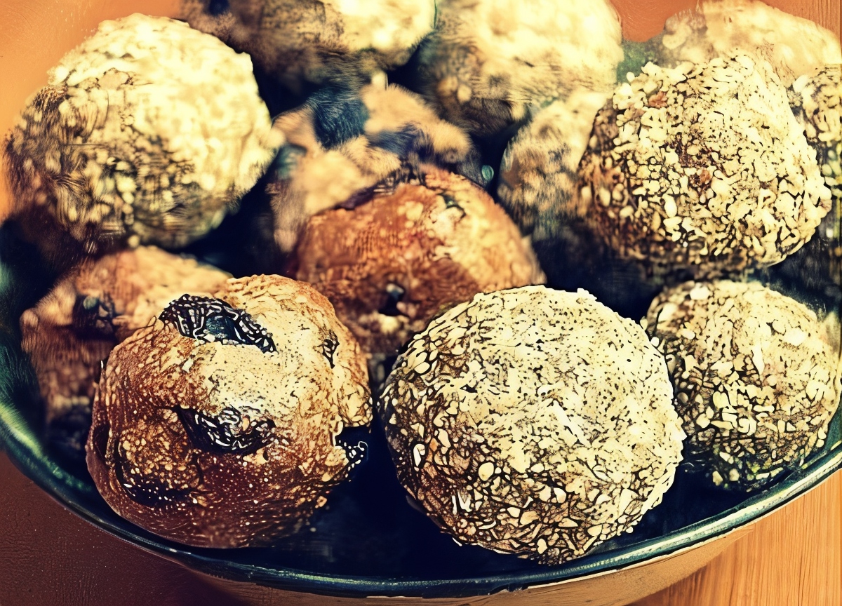 Миндальные трюфели с корицей