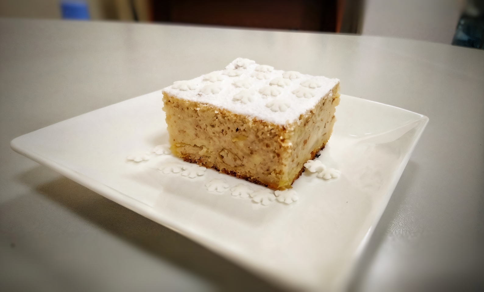 Миндальный пирог с яблоками