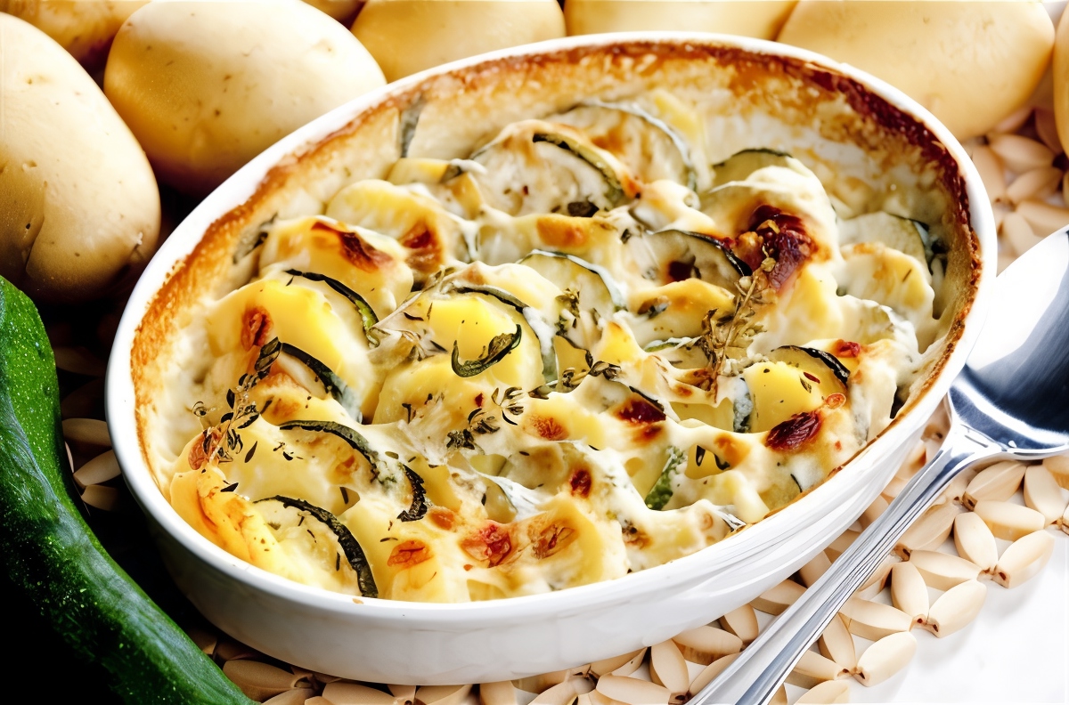 Печеные цукини с сыром