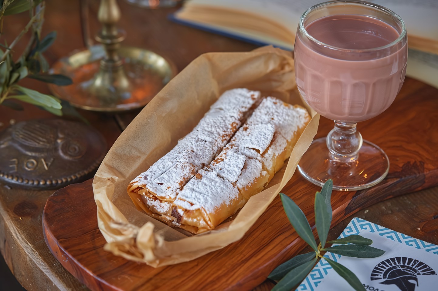 Пирог с кремом из манки и холодным какао