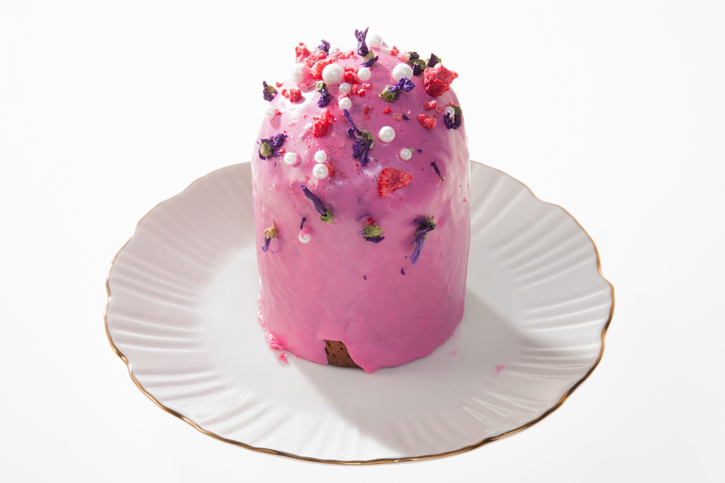 Розовая глазурь для кулича