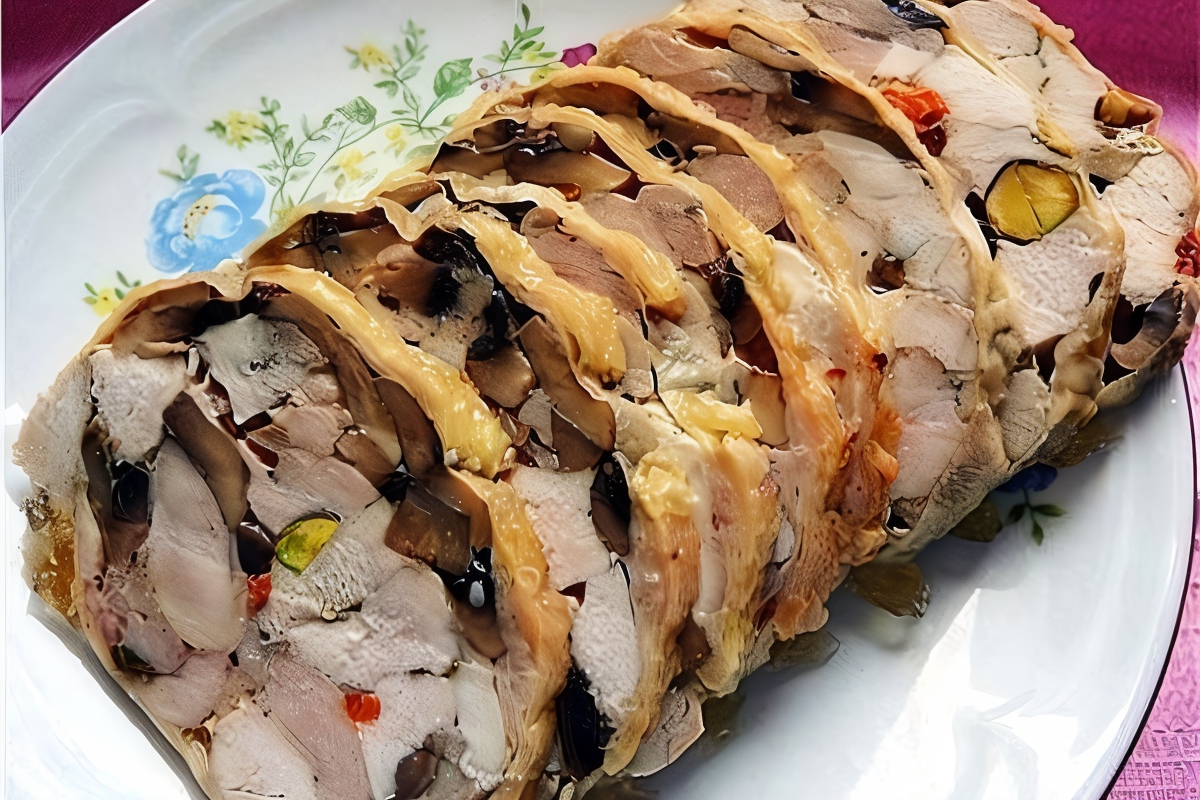 Рулет куриный с грибами