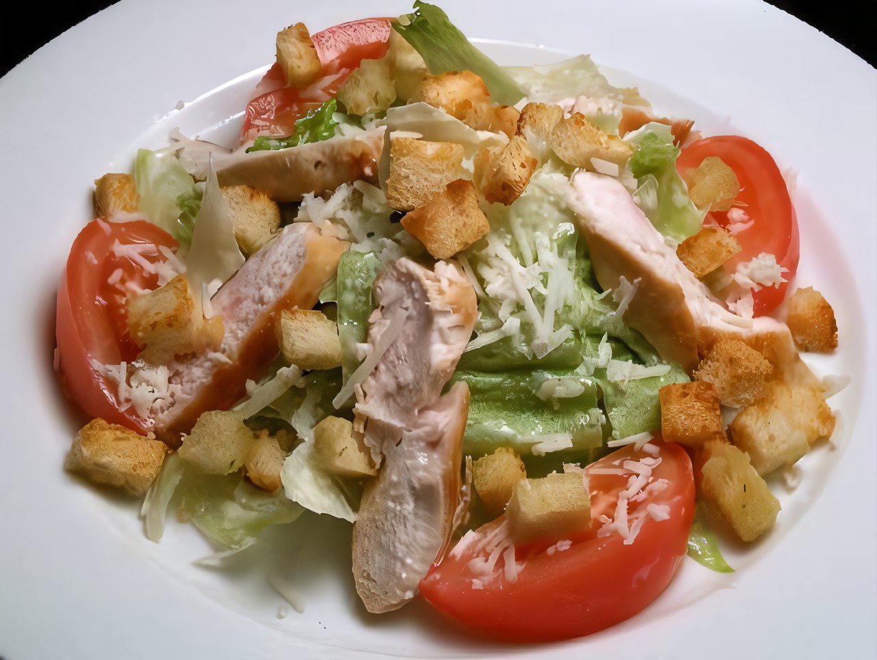 Салат «Цезарь» с куриной грудкой