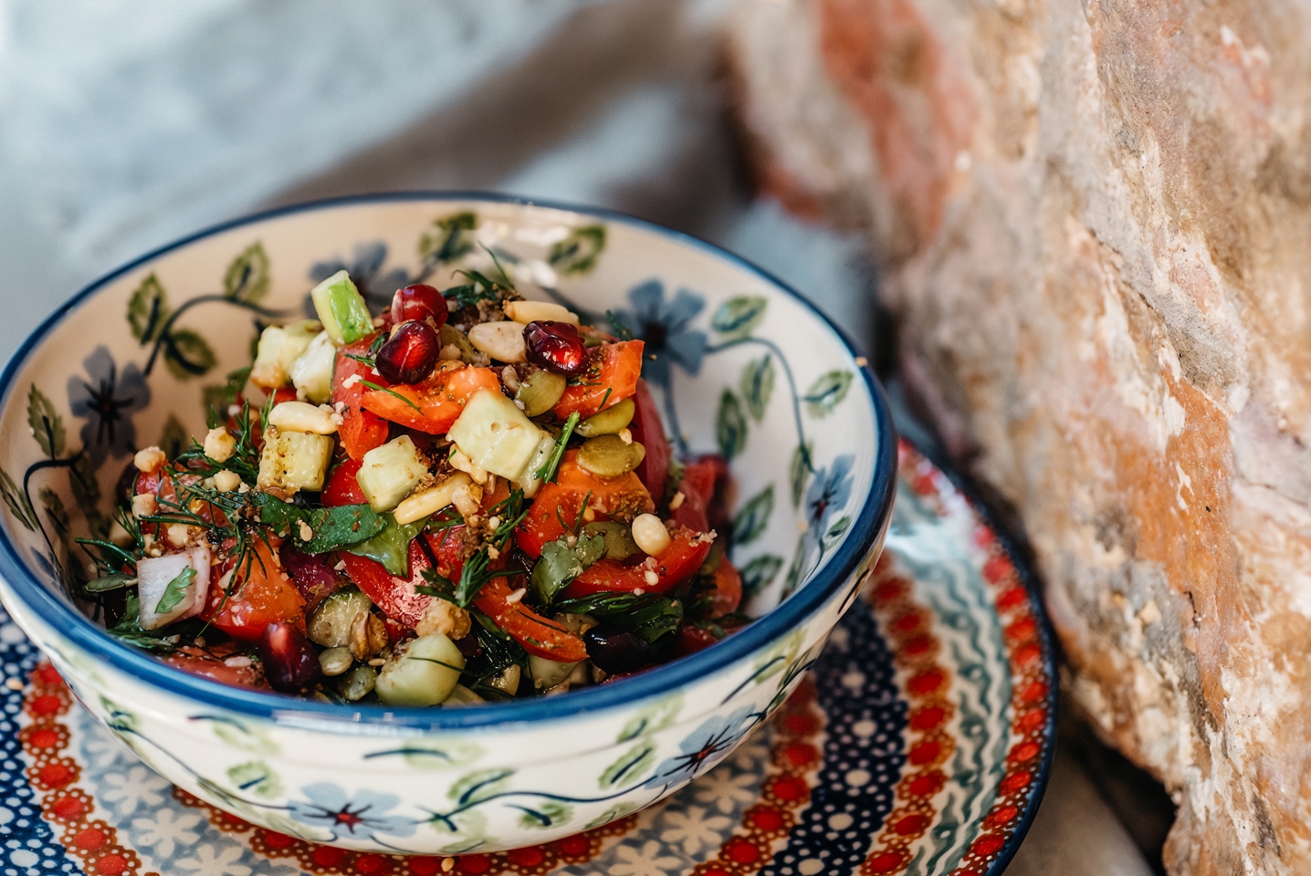 Салат с орехами
