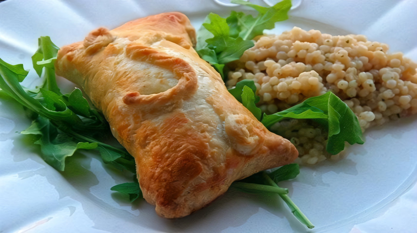 Слоеные пирожки с курицей и сливочным сыром
