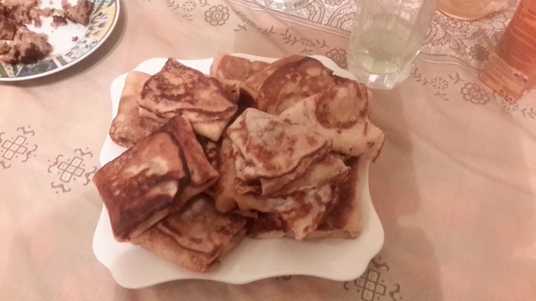 Тонкие блины с начинкой