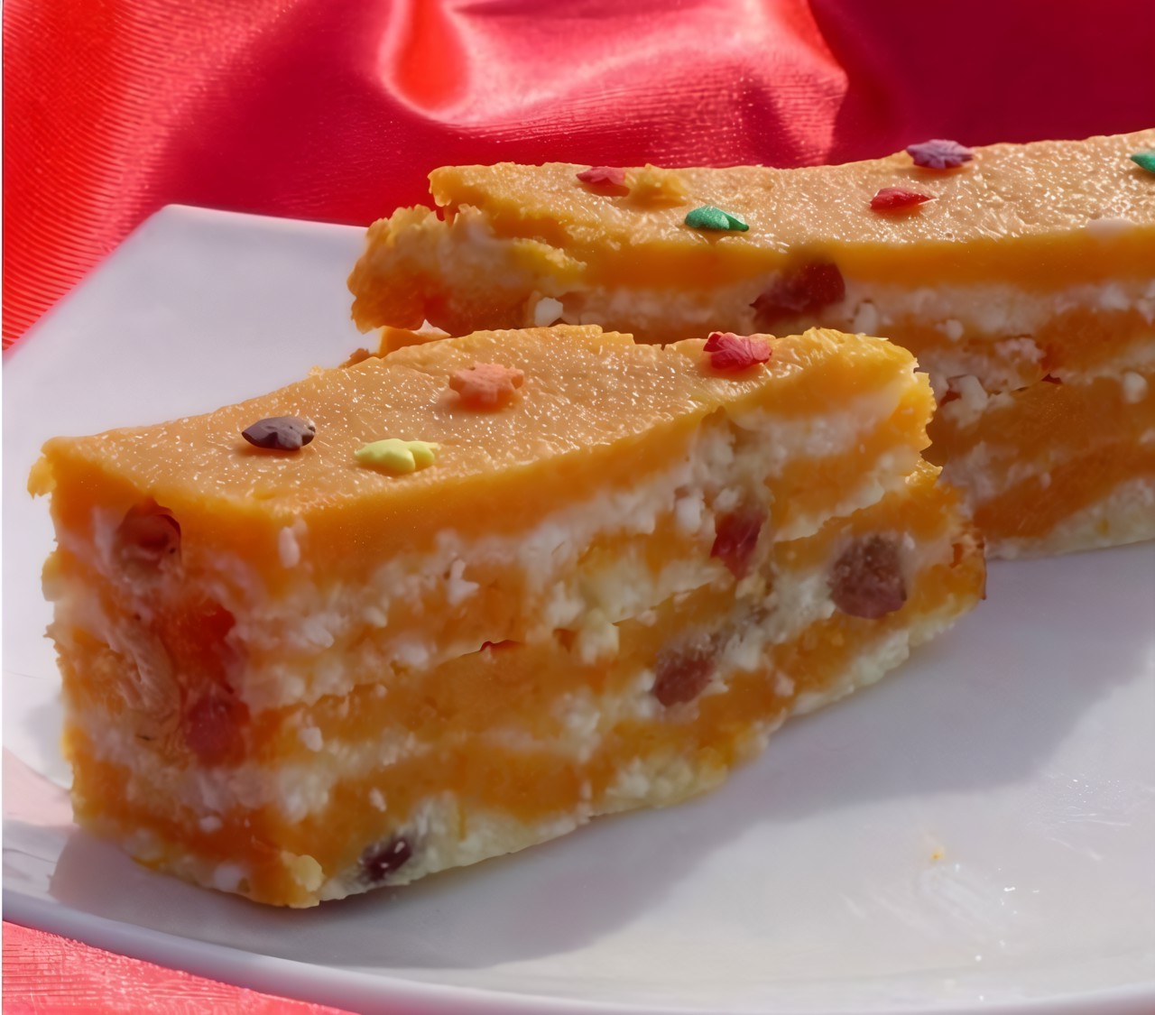 Тыква, запеченная с творогом и изюмом