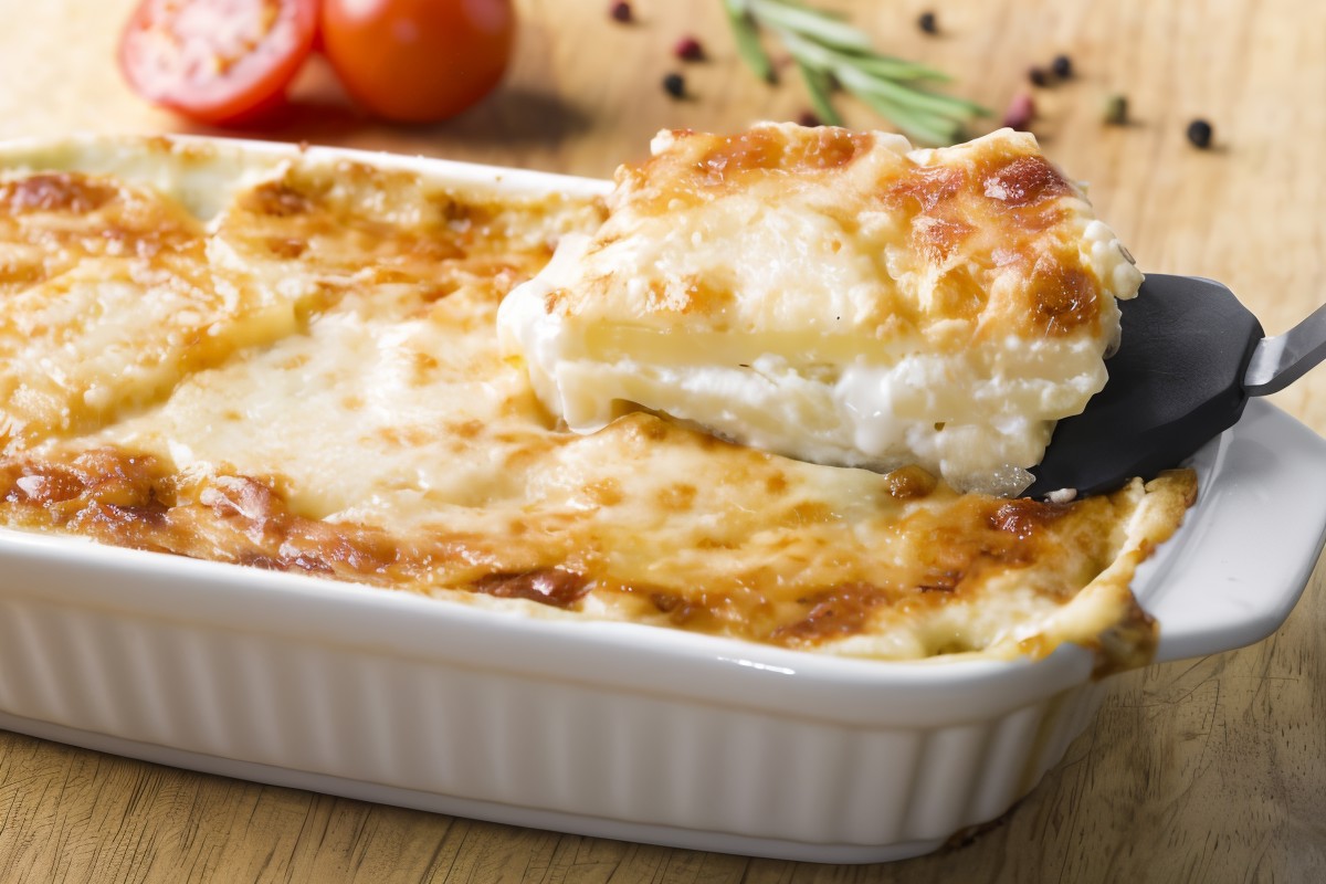 Упрощенный картофель дофине с луком-шалот